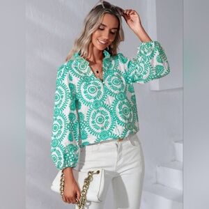 NWOT Shein Embroidered Women's Top | Size M